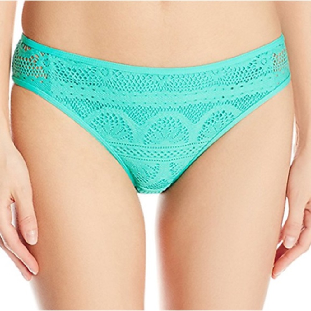 Kenneth Cole Reaction Band Aqua Green Seafoam Green Bikini Bottoms Size XL NWT